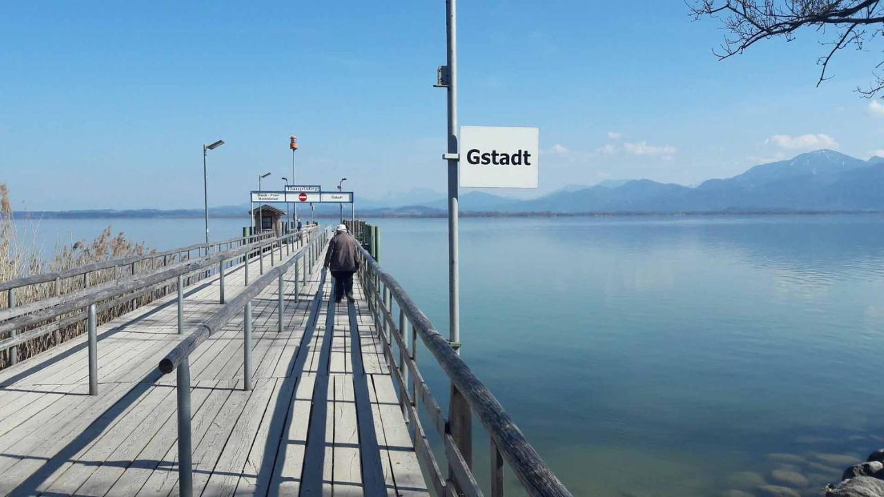 Lieblingseck Nachhaltige 5 Sterne Ferienwohnung Direkt Am Chiemsee Gstadt am Chiemsee Eksteriør billede